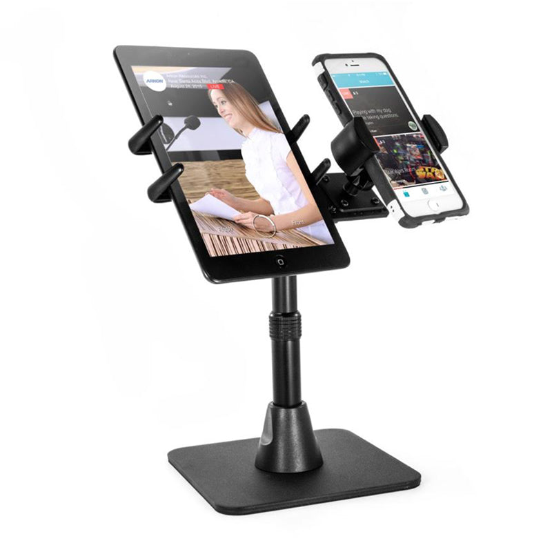 Arkon TWBHD8KIT TW Broadcaster Combo Midsize Tablet and Phone 29-inch Stand Holder for Live Streaming (sku 34913)