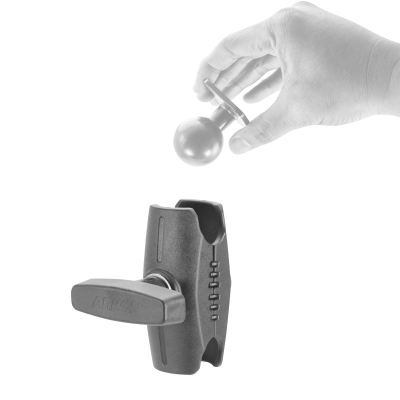 Arkon SPRM3835B Robust Series 3.5 inch Composite Mount Shaft - 38mm Ball Compatible (sku 53795) - BuyBits Ltd UK