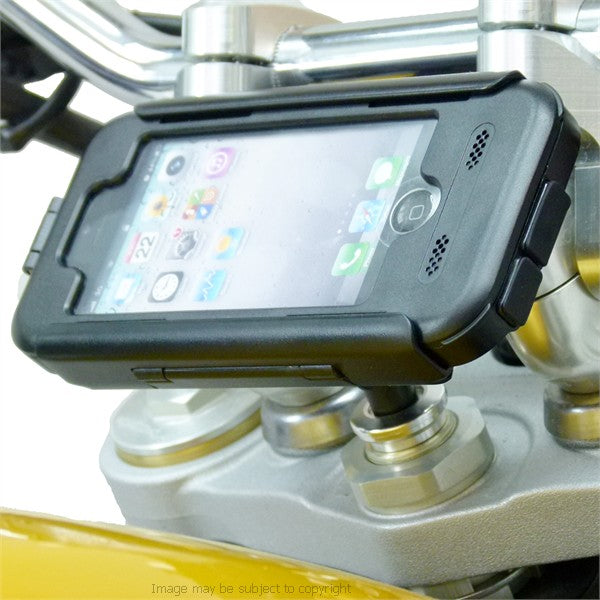 13.3-14.7mm Motorcycle Fork Stem Yoke Mount &amp; Waterproof TiGRA Case for iPhone 5S (sku 20531)