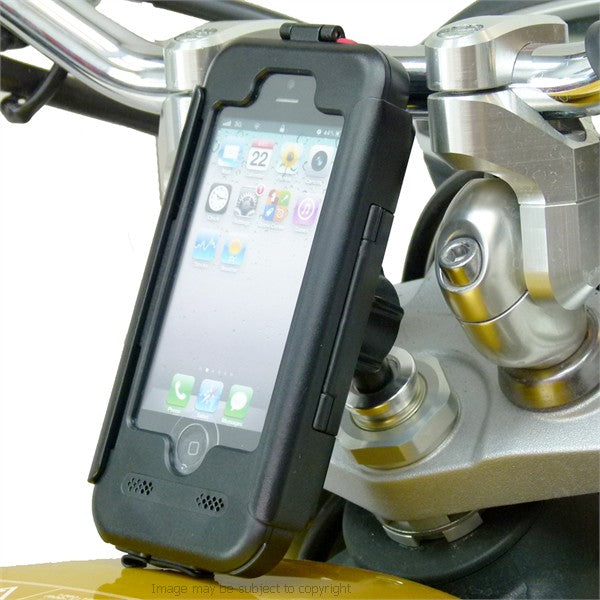 13.3-14.7mm Motorcycle Fork Stem Yoke Mount &amp; Waterproof TiGRA Case for iPhone 5S (sku 20531)