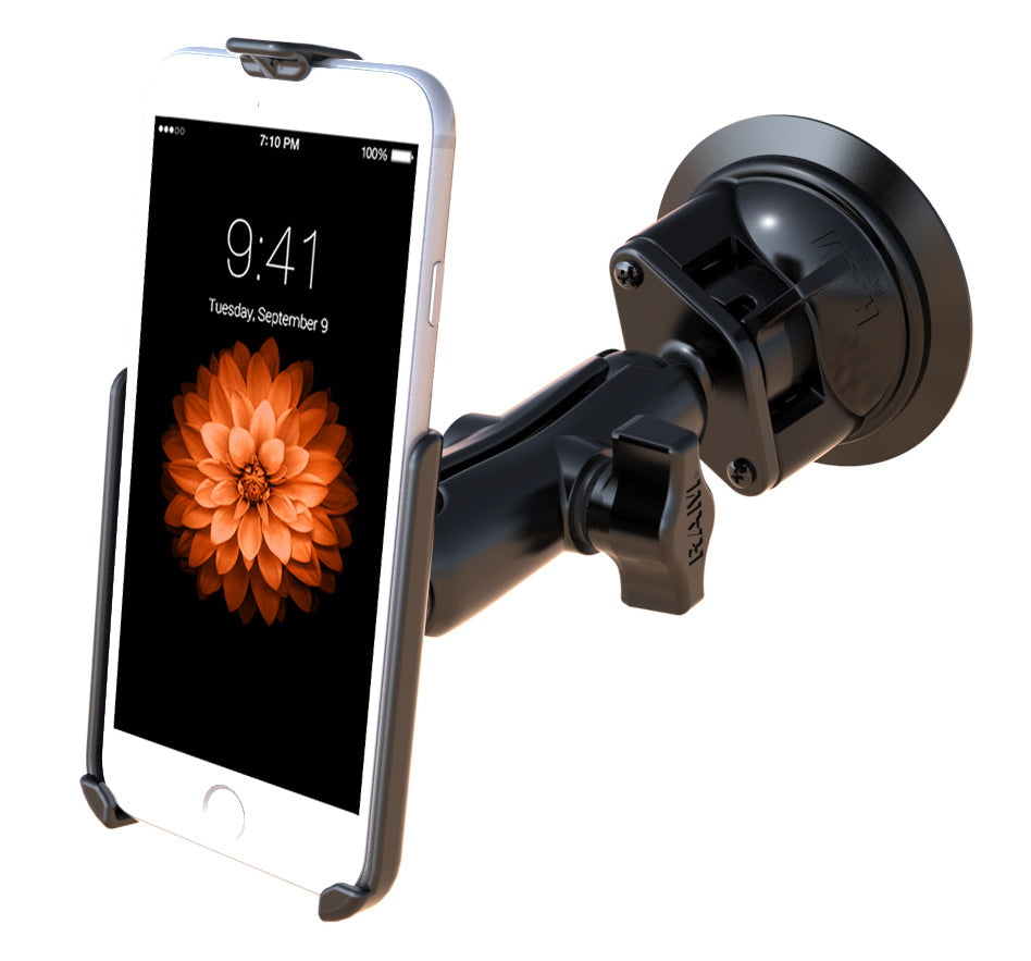 RAM-B-166-AP18U RAM Twist-Lock™ Suction Cup Mount for the Apple iPhone 6S WITHOUT CASE, SKIN OR SLEEVE (sku 42478)