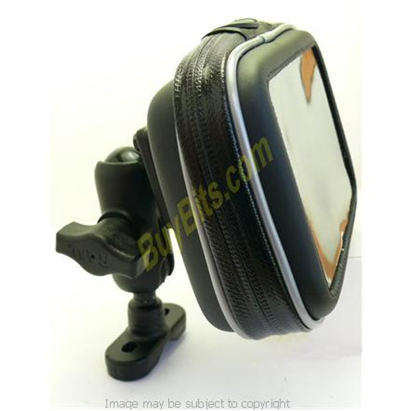 RAM Motorcycle, Motorbike, Bike Handlebar Mount RAM-B-149z with ARKON Waterproof Case-TomTom, Garmin, Navman &amp; Other GPS SatNav (SKU 7504)