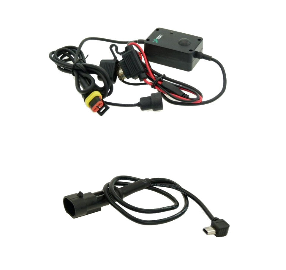 Hella - DIN - BMW Style Socket Power Cable Angled Mini USB fit for Phones - GPS (sku 10792)