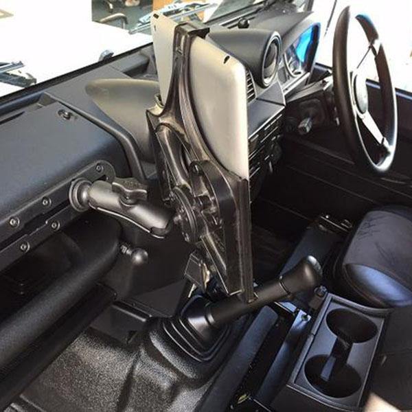 17" (43.18cm) End Loading Aluminum Track Base with 2 x 1" Ball for Fleet Vehicles (sku 56118) - BuyBits Ltd UK