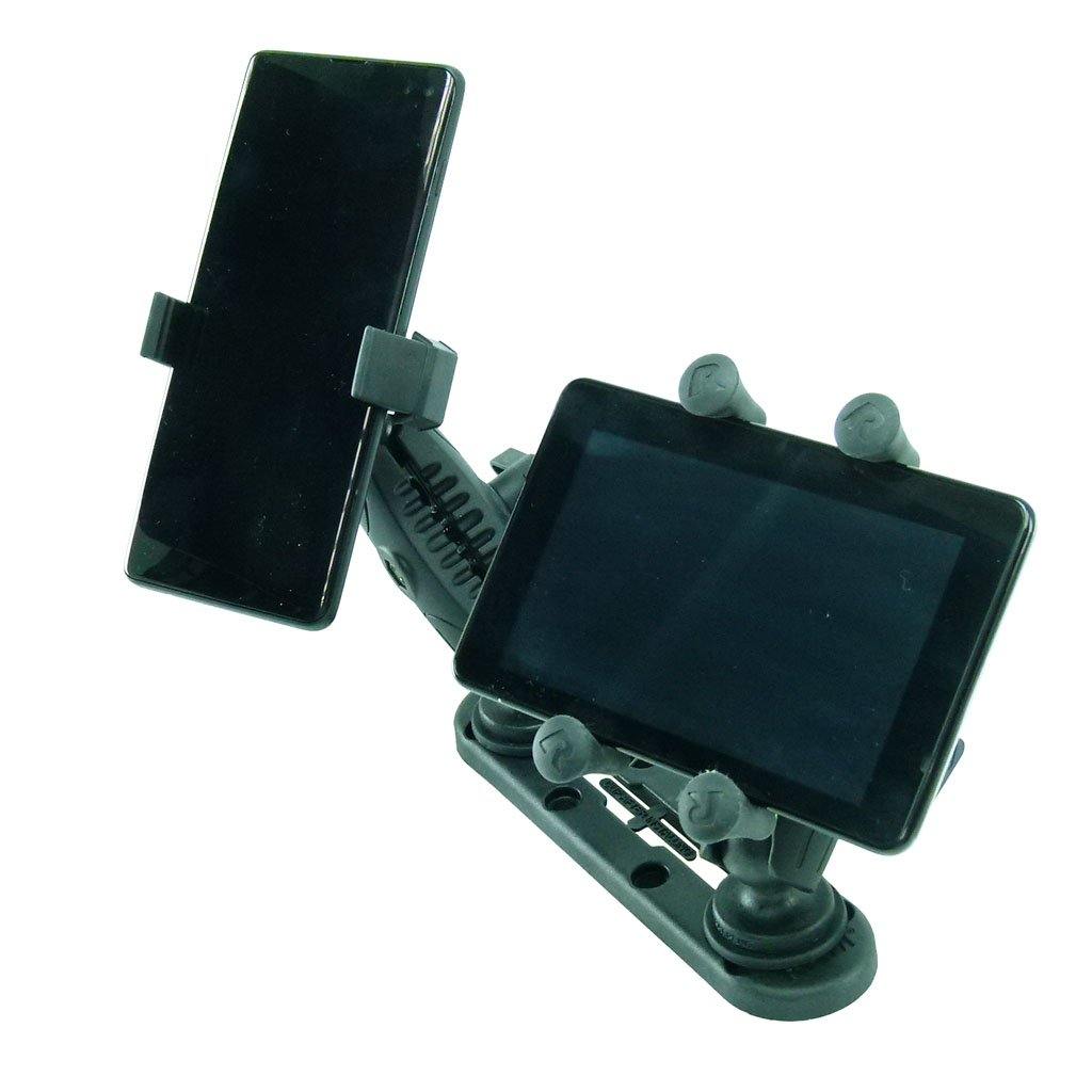 5" (12.7cm) Track Base with X Holder and Phone Holder for Fleet Lorries (sku 56083) - BuyBits Ltd UK