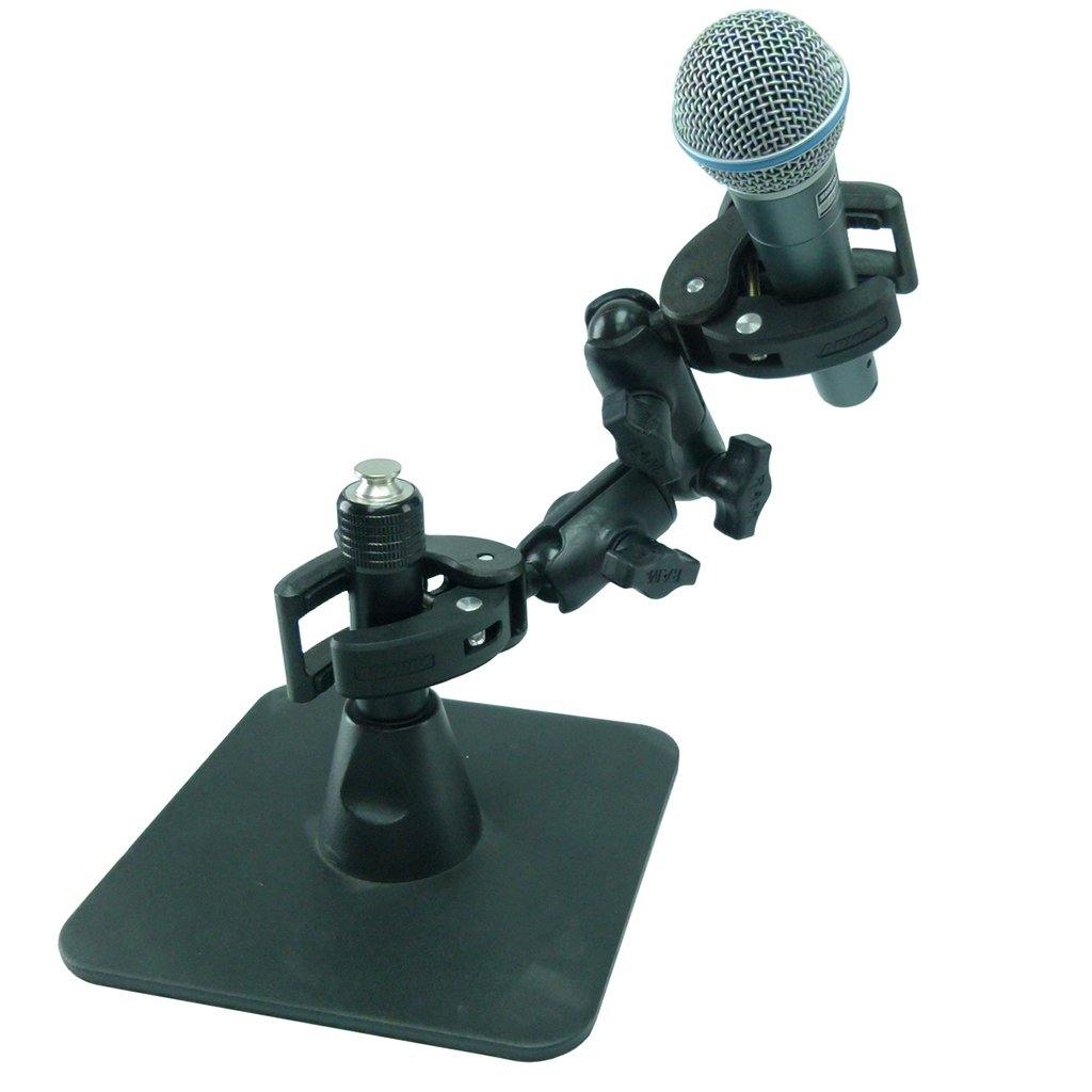 Clamp to Clamp Adjustable Arm Livestream Portable Microphone Mount (sku 56190) - BuyBits Ltd UK