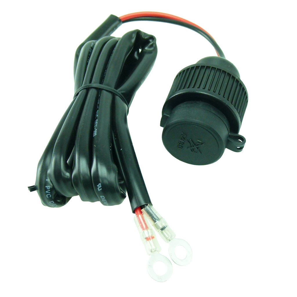 Direct to Battery Hardwire Accessory Charging Socket Adapter for Motorcycle (sku 57041)