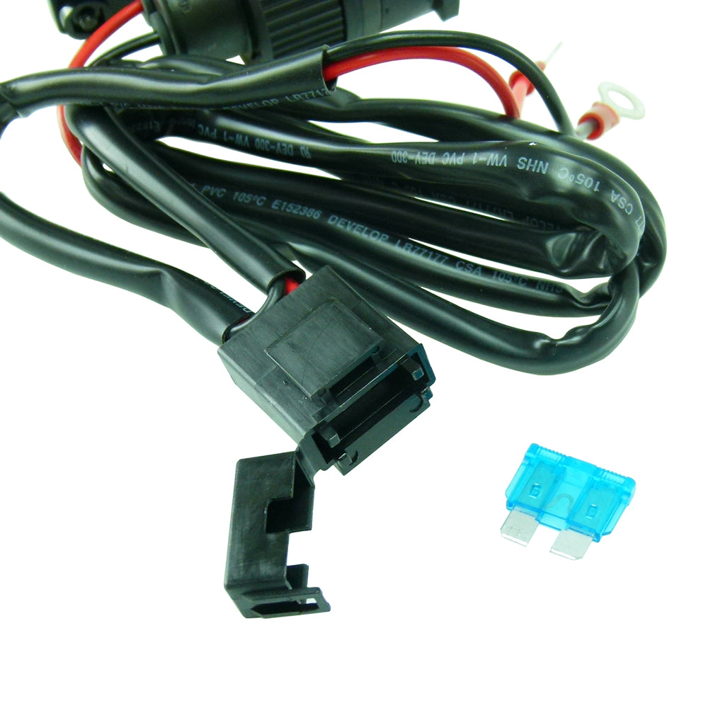 Direct to Battery Hardwire Fused Accessory Charging Socket Adapter Mount for Motorcycle (sku 57042)