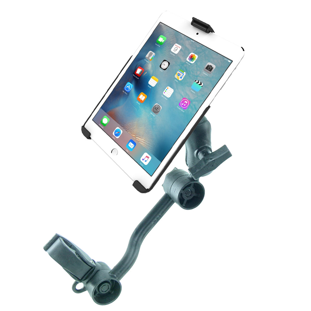 Wheelchair Heavy-Duty Clamp Mount with Dedicated Cradle for iPad Mini 1/2/3 (sku 57076)