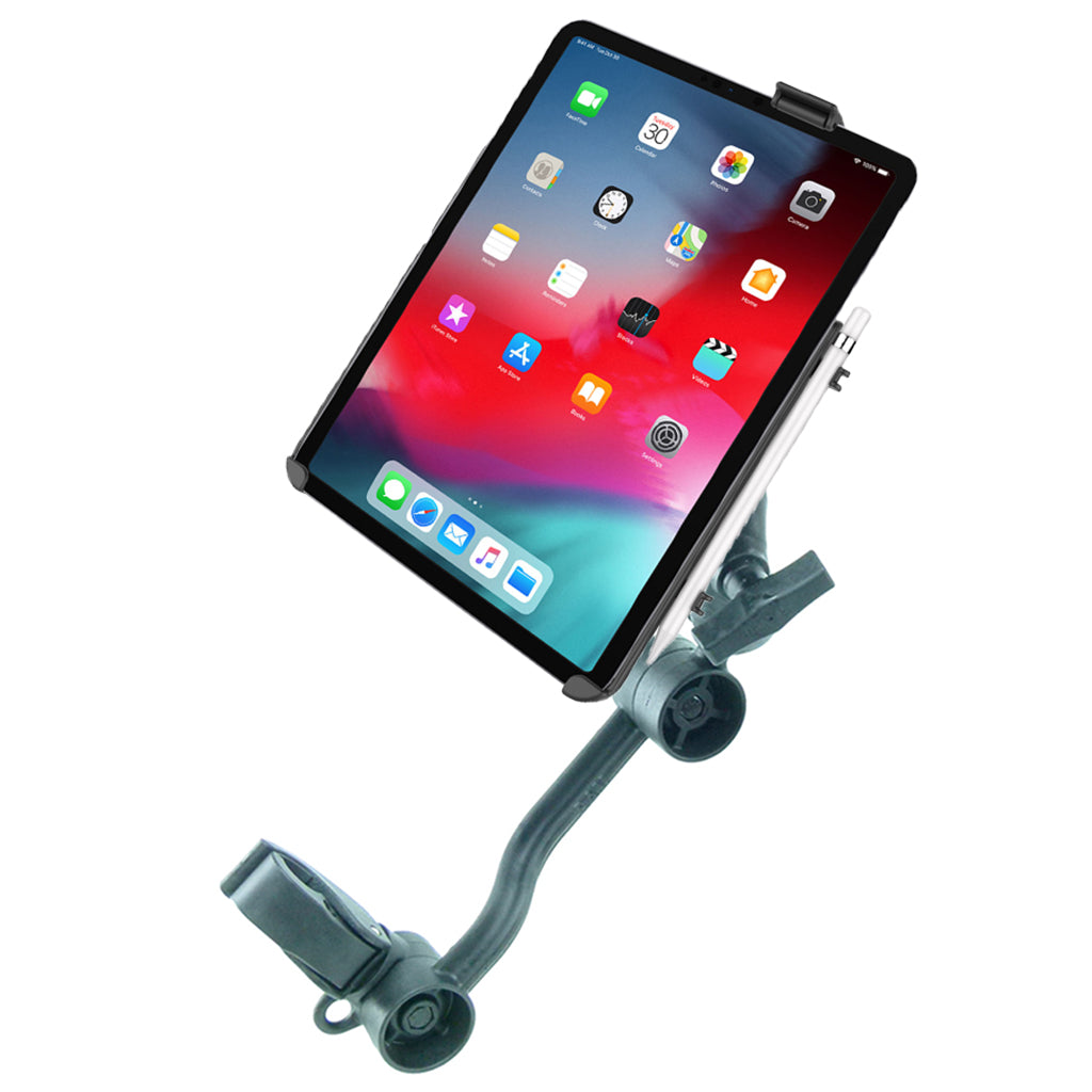 Wheelchair Heavy-Duty Clamp Mount with Dedicated Cradle for iPad Pro 11" &amp; Air 4 (sku 57071)