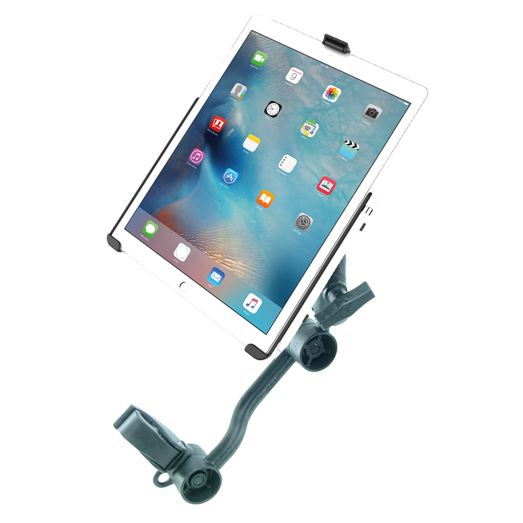 Wheelchair Heavy-Duty Clamp Mount with Dedicated Cradle for iPad Pro 12.9" (2021) (sku 57697)