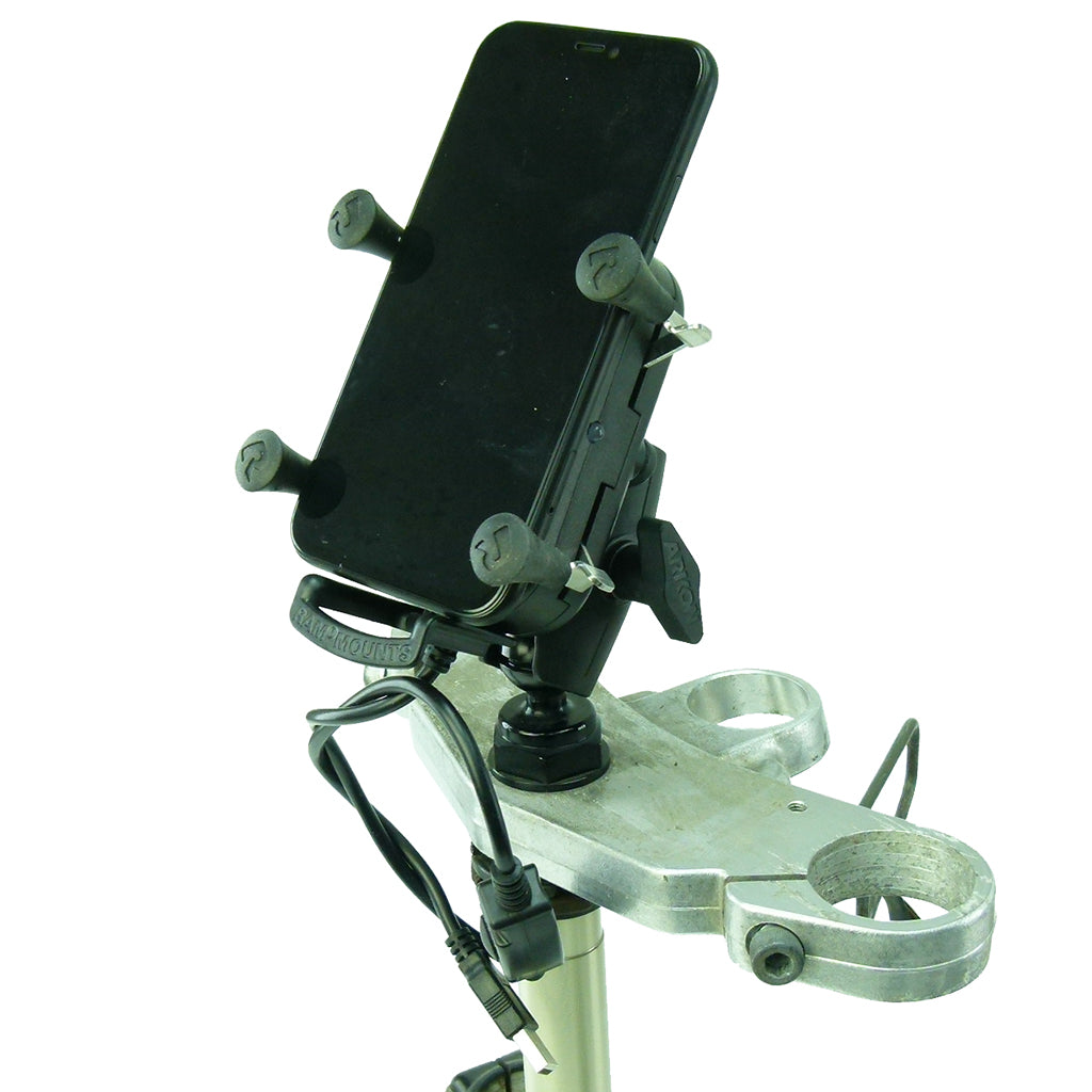 Yoke 20 Extended Wireless Waterproof Tough Charging Motorcycle Mount (sku 57086)