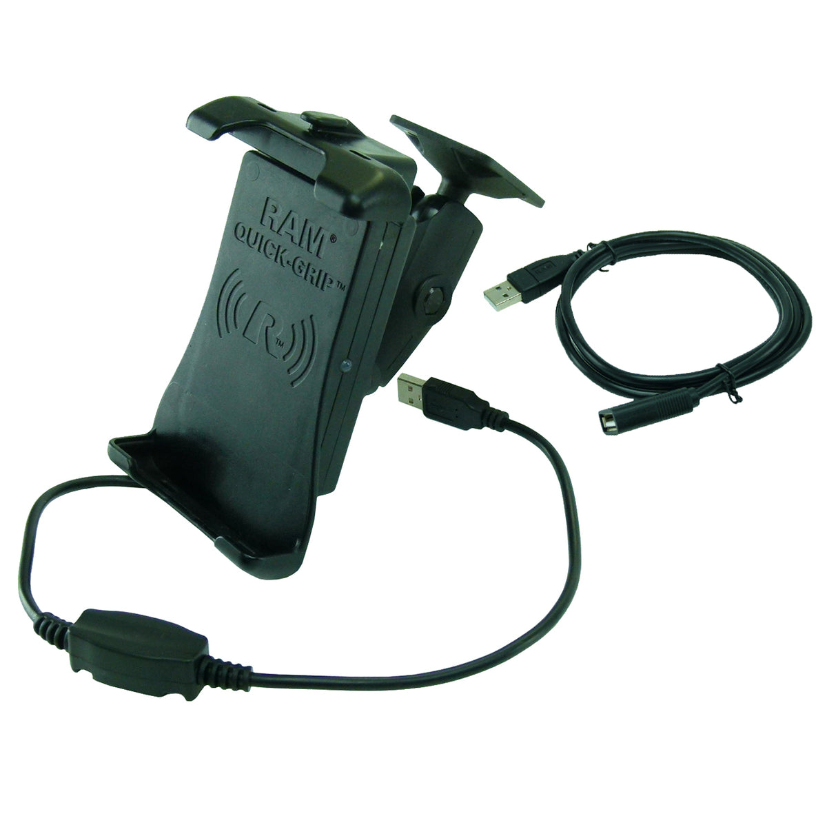 Extended Safety Wireless Charging Spring Loaded Grip Permanent Fleet Mount (sku 57084)