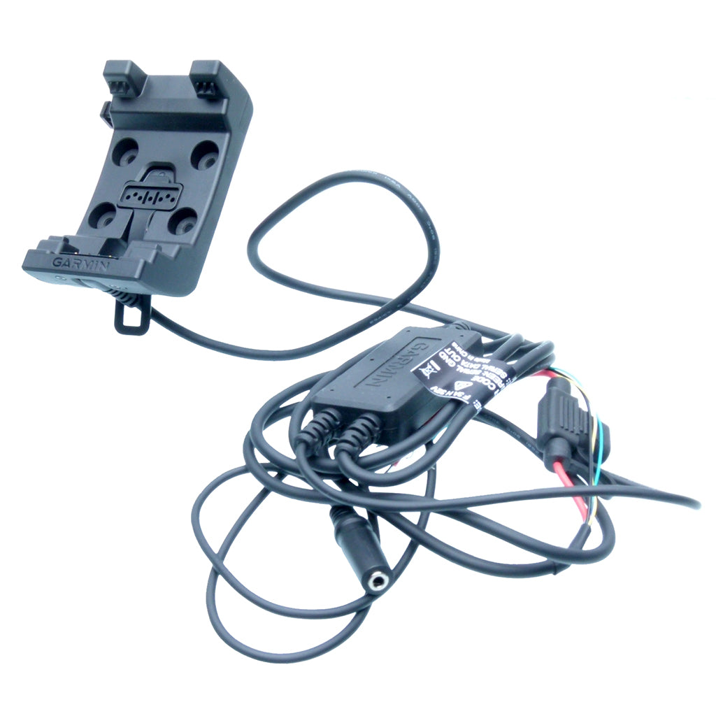 Motorcycle M8 Rugged Mount with Audio/Power Cable for Garmin Montana Series (sku 57318)