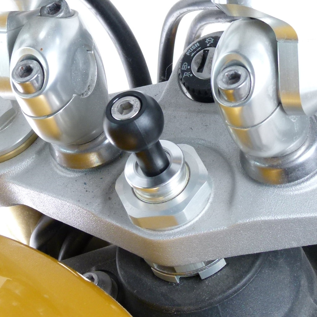 13.3 - 14.7mm Motorcycle Fork Stem Mount &amp; Strong Grip Holder for Samsung Mobile Phones (sku 58450)