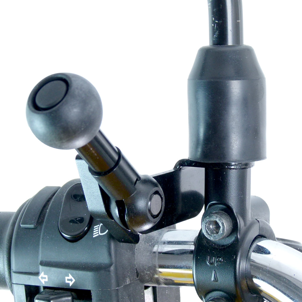 Motorcycle M8 - M10 Mirror Mount &amp; Strong Grip Holder for Samsung Mobile Phones (sku 58234)