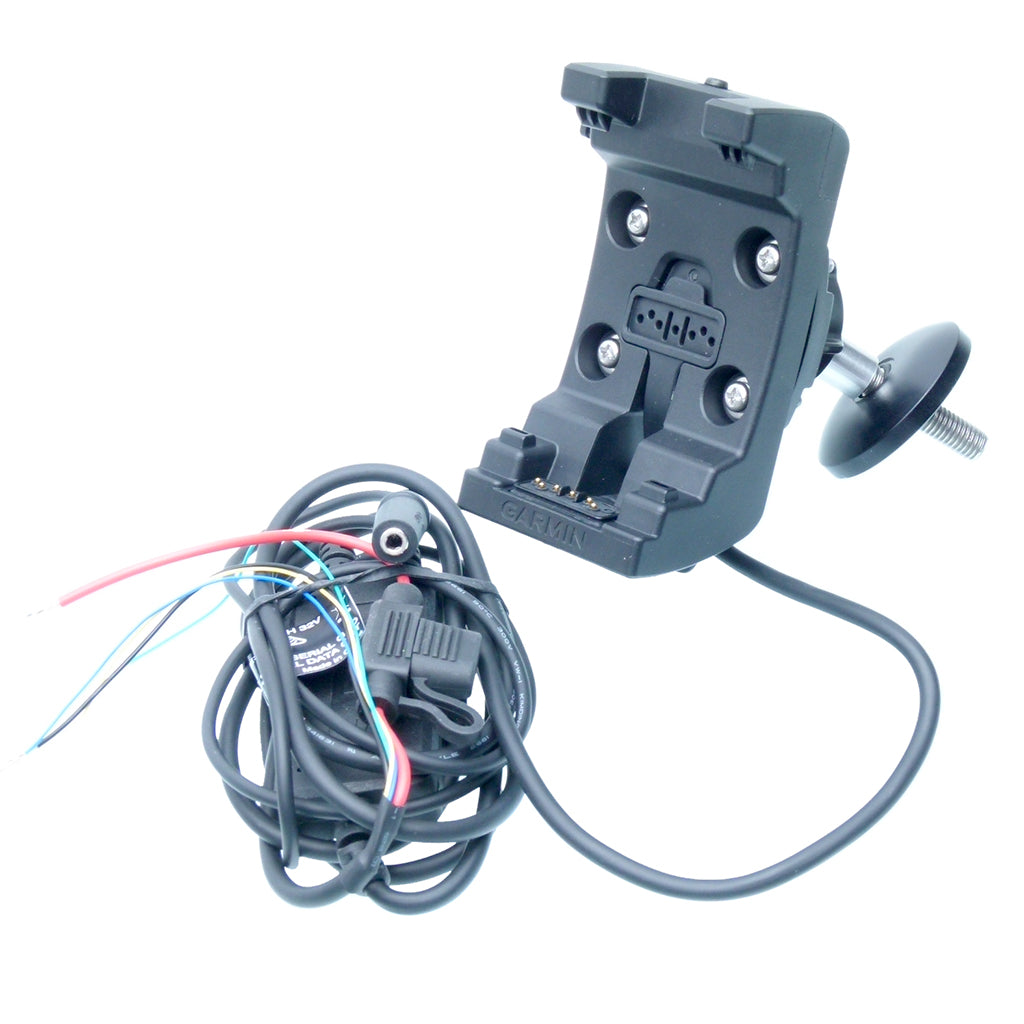 Motorcycle Headstock Mount with Audio/Power Cable for Garmin Montana Series fits BMW K1200-1300 (sku 57322)