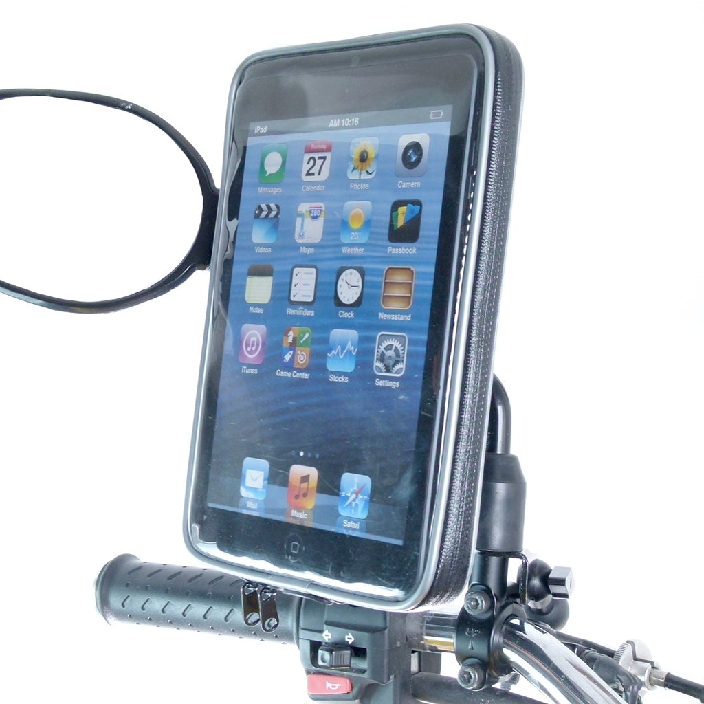 Weather Resistant Motorcycle / Scooter Mirror Mount for iPad Mini (sku 57456)
