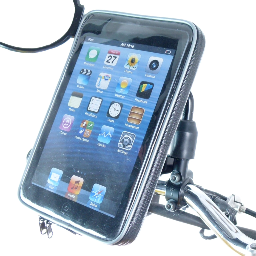 Weather Resistant M8 / M10 Motorcycle Mirror Mount for iPad Mini 2 (sku 57462)