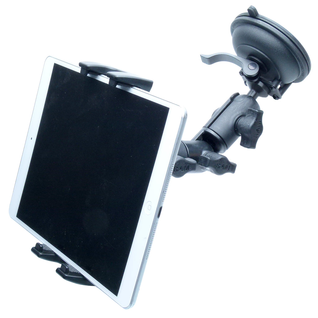 Heavy Duty Fleet Windshield Suction Swivel Arm Mount for iPad 7th Gen (10.2") iPad 8Th Gen iPad 9th Gen(sku 57730)