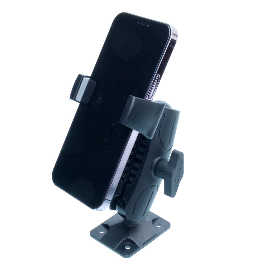 Permanent Extended Dash Fleet Mount &amp; Strong Grip Holder for iPhone SE 2 (2020) (sku 57998)