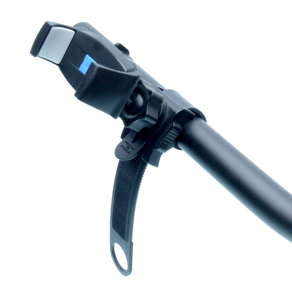 Locking Strap Bicycle Handlebar Mount &amp; Strong Grip Holder for iPhone XR (sku 58009)