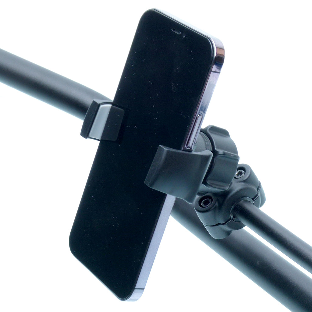 Motorcycle Crossbar Mount &amp; Strong Grip Holder for iPhone 11 Pro Max (sku 58131)