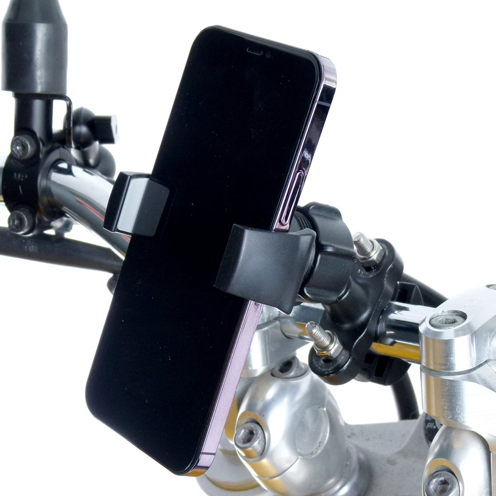 Motorcycle Metal U-Bolt Mount &amp; Strong Grip Holder for iPhone 11 Pro (sku 58168)