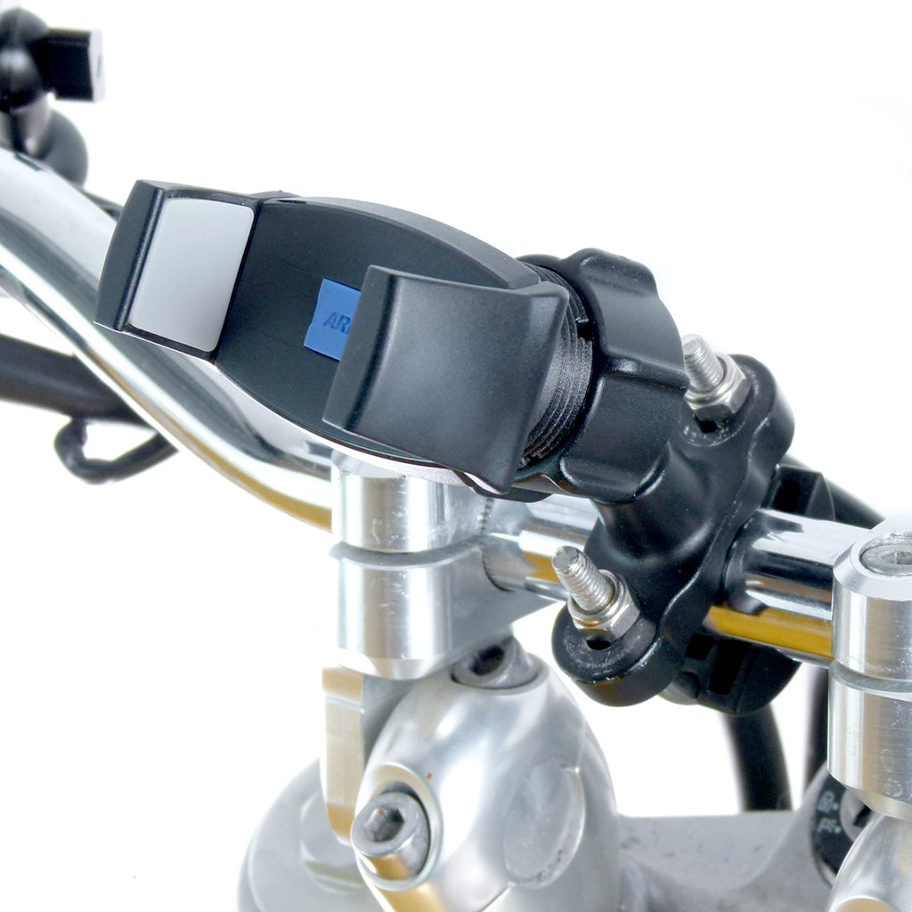 Motorcycle Metal U-Bolt Mount &amp; Strong Grip Holder for iPhone 12 Pro Max (sku 58163)