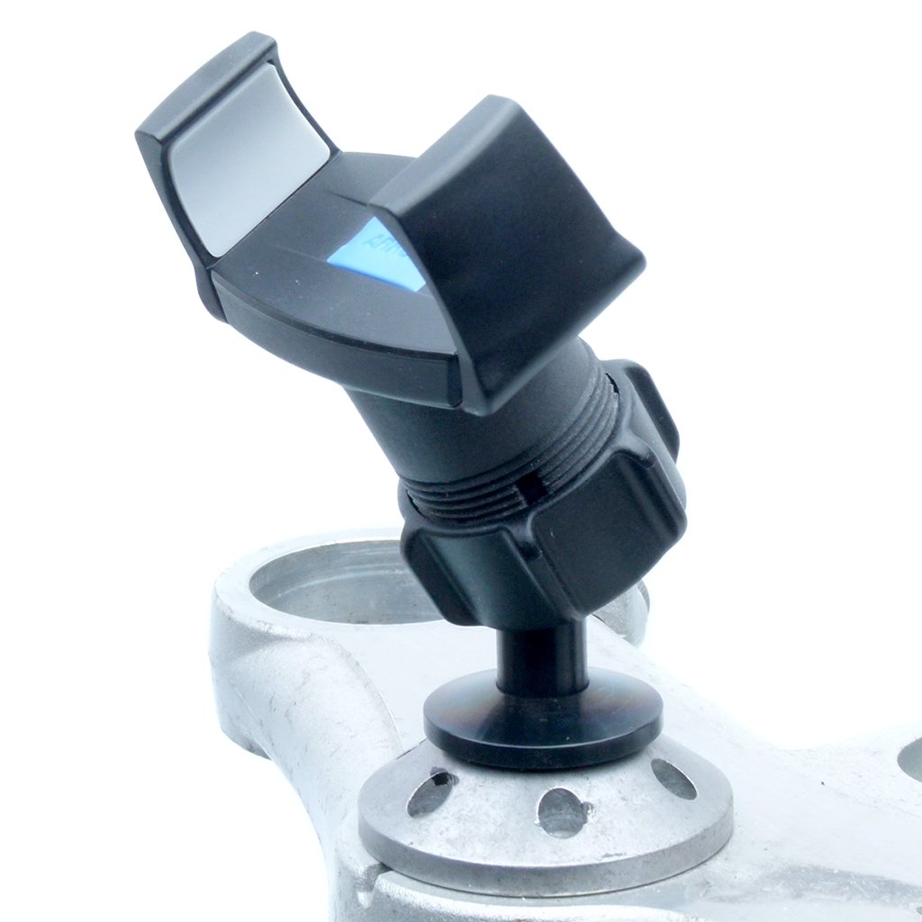12mm Motorbike Hex Mount fits Honda Blackbird - Kawasaki Motorcycles &amp; Strong Grip Holder for iPhone 13 Pro (sku 58811)