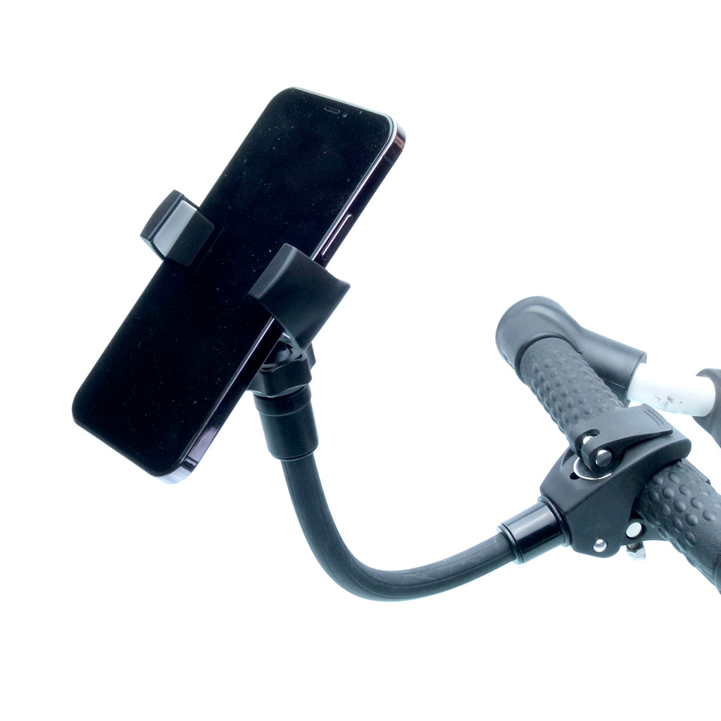 Quick Fix Long Adjustable Golf Trolley Mount &amp; Strong Grip Holder for iPhone 12 Pro Max (sku 58451)