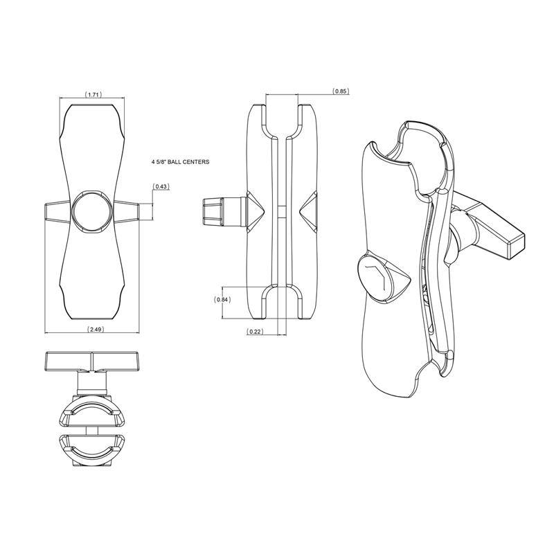 BuyBits Heavy Duty Tractor Agricultural Cab Window Mount for Tablet (sku 56087) - BuyBits Ltd UK