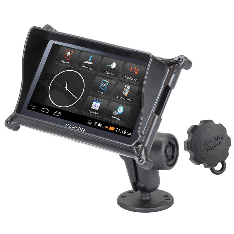 RAM Pin-Lock Drill-Down Locking Mount for Garmin fleet 660/670 RAM-B-138-S5-GA66L (sku 59236)