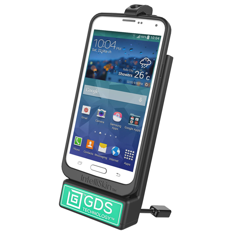 RAM Universal Phone Dock with Handlebar U-Bolt Base for IntelliSkin RAM-B-149Z-GDS-DOCK-V1 (sku 59254)
