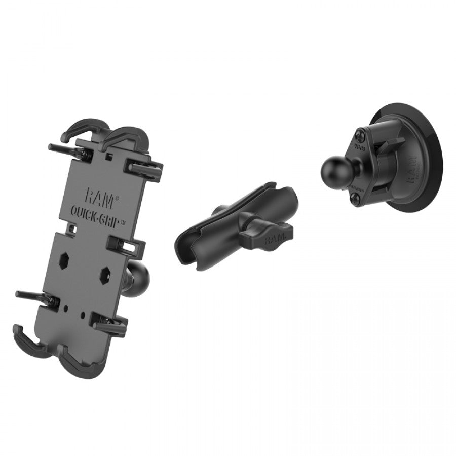 RAM Quick-Grip Large Phone Mount with RAM Twist-Lock Suction Cup (RAM-B-166-PD4) (sku 60023))