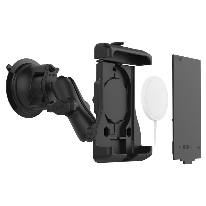 RAM Quick-Grip Suction Cup Mount for Apple MagSafe Compatible Phones RAM-B-166-UN15W (sku 59323)