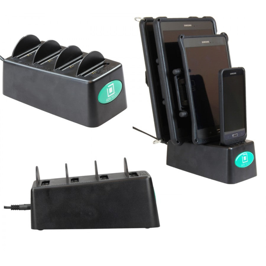 RAM 4 Gang Desktop Dock Charger with GDS Technology for IntelliSkin (sku 57159)