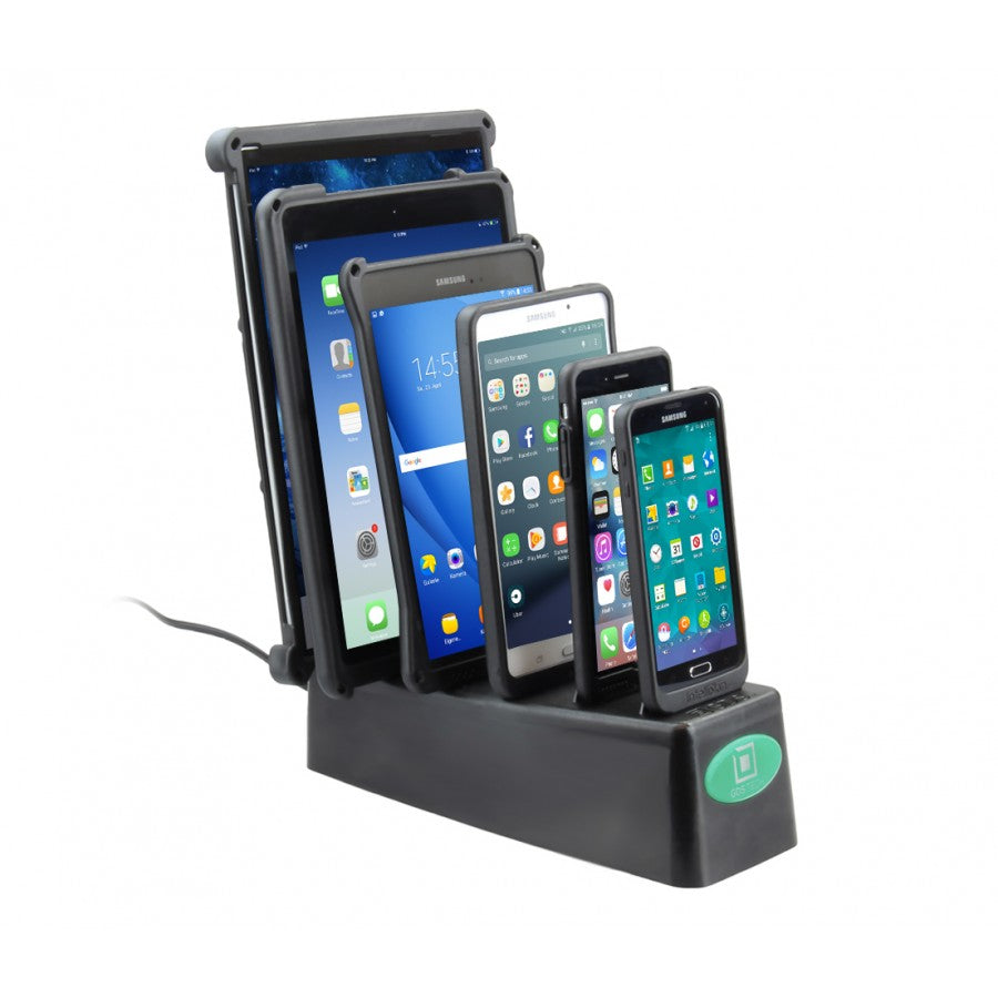 RAM 6 Gang Desktop Dock Charger with GDS Technology for IntelliSkin (sku 57160)