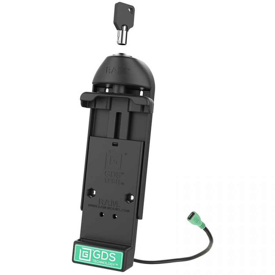 RAM GDS Locking Vehicle Phone Dock with mUSB for IntelliSkin (sku 57167)