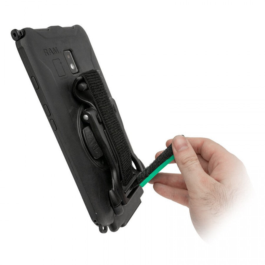 RAM Hand-Stand Magnetic Hand Strap and Kick Stand for Tablets (sku 57229)