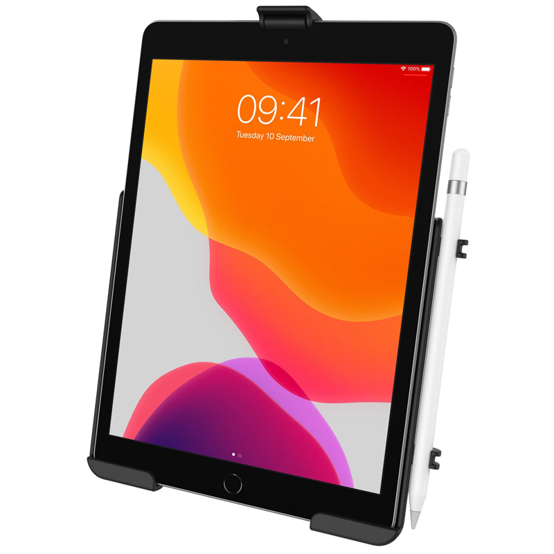 Wheelchair Heavy-Duty Clamp Mount with Dedicated Cradle for iPad 7th &amp; 8th Gen (sku 57073)