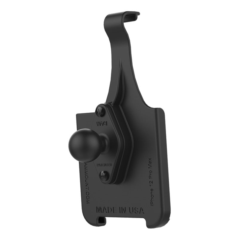 RAM Form-Fit Cradle for Apple iPhone 12 &amp; 13 Pro Max with Ball RAM-HOL-AP35B (sku 59314)