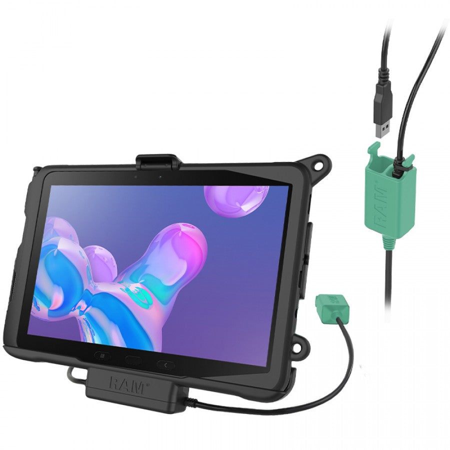 RAM Power &amp; Dual USB Data Cradle for Samsung Galaxy Tab Active Pro (sku 57221)