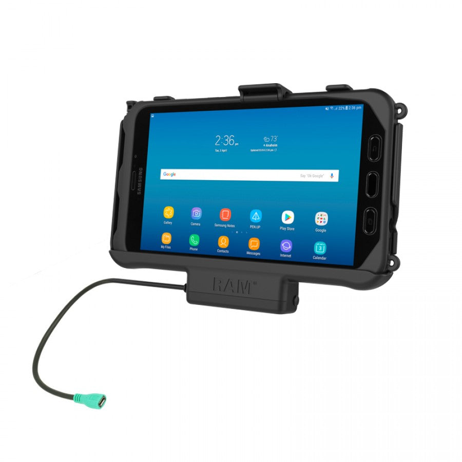 RAM EZ-Roll'r Powered Cradle for Samsung Tab Active3 and Tab Active5 (sku 57222)