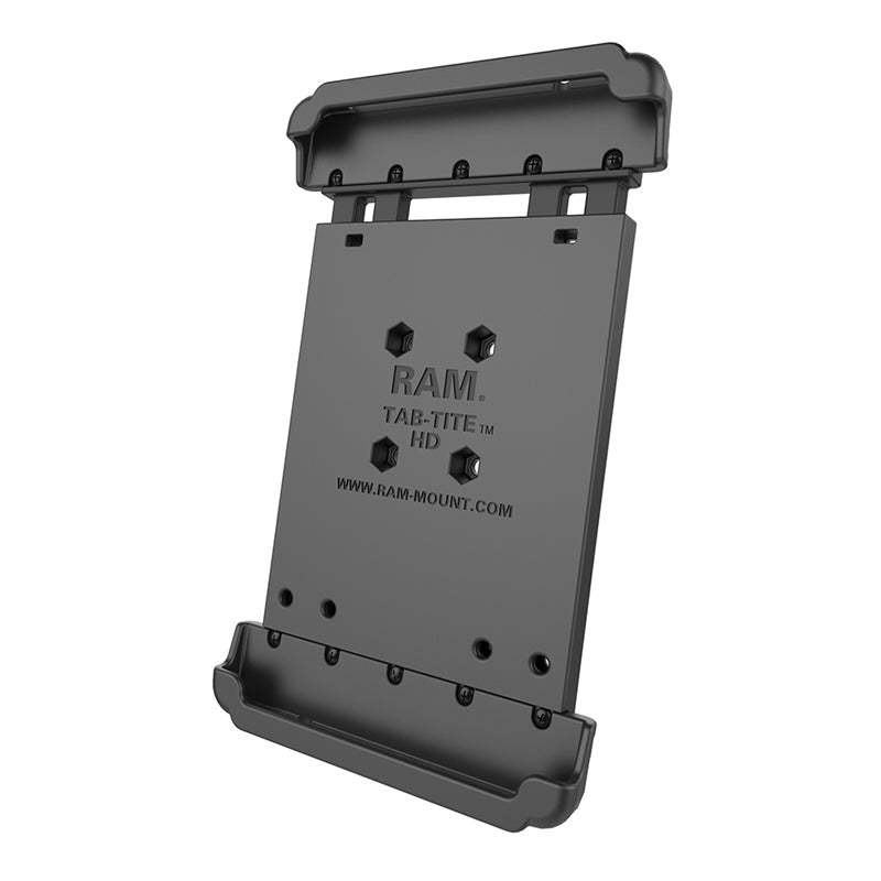 Heavy-Duty Clamp Wheelchair Mount with Spring Loaded Cradle for 8" Tablets (sku 57077)