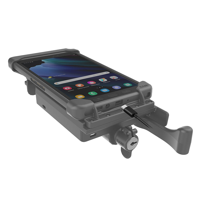 RAM Tab-Lock Holder for Samsung Tab Active3 and Tab Active2 RAM-HOL-TABL-SAM29 (sku 59271)