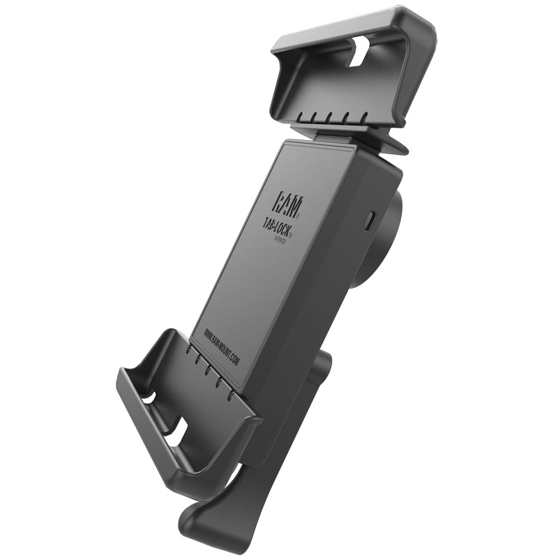Heavy-Duty Clamp Wheelchair Mount &amp; Locking Spring Loaded Cradle for 10" Tablets (sku 57080)