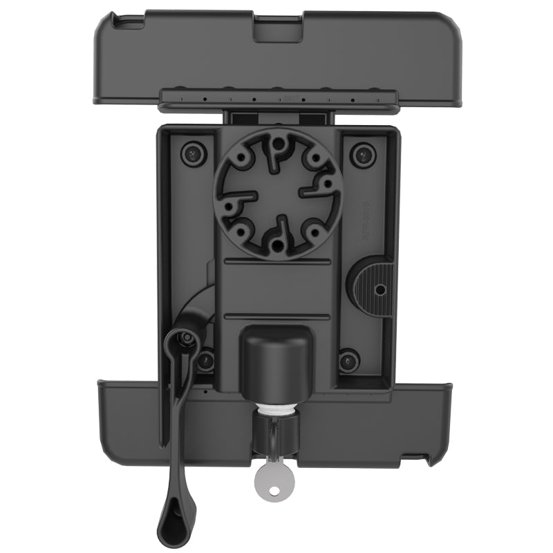 Heavy-Duty Clamp Wheelchair Mount &amp; Locking Spring Loaded Cradle for 10" Tablets (sku 57080)