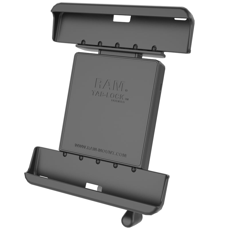 Heavy-Duty Clamp Wheelchair Mount &amp; Locking Spring Loaded Cradle for 10" Tablets (sku 57080)