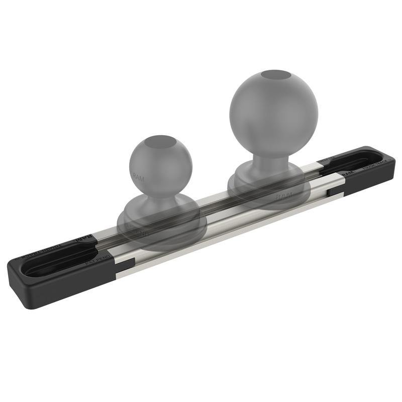 5" (12.7cm) End Loading Aluminum Track Base with 1" Ball for Fleet Vehicles (sku 56109) - BuyBits Ltd UK